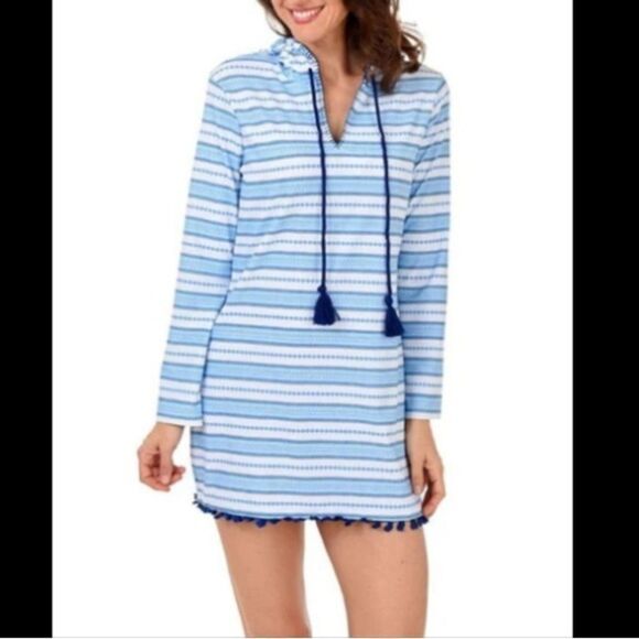 Cabana Life Other - Cabana Life Jewel Bay Stripe Hooded Coverup Size Small NWOT